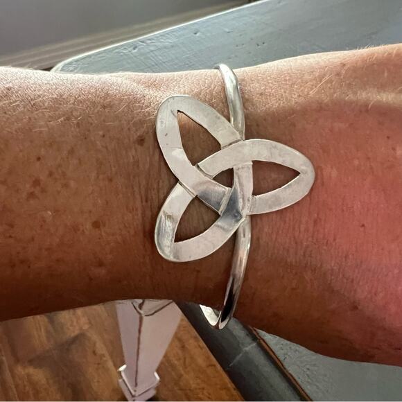 Sterling Silver Cuff Bracelet Artist Made - Picture 2 of 6